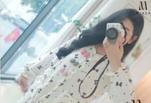 Đồ bộ mặc nhà nữ họa tiết dễ thương chất đũi Hàn