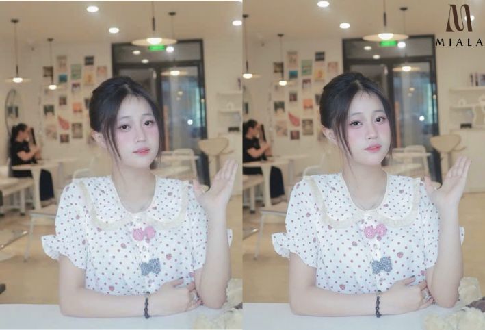 Bộ đồ ngủ nữ họa tiết dễ thương chất liệu đũi Hàn thoáng mát, mềm mại